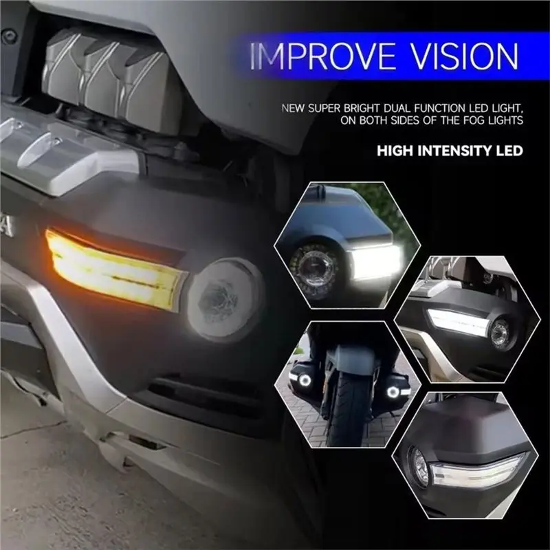 Dedicated Motorcycle LED Fog Lights, Decorative Lights, And Side Auxiliary Lights 1Set For Honda Goldwing GL1800 F6B