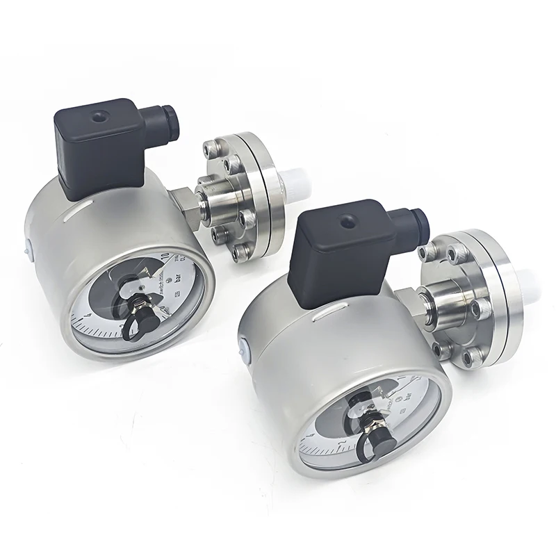0-160Mpa pressure gauge PGT23.100 stainless steel pressure gauge high precision electrical contact pressure indicator