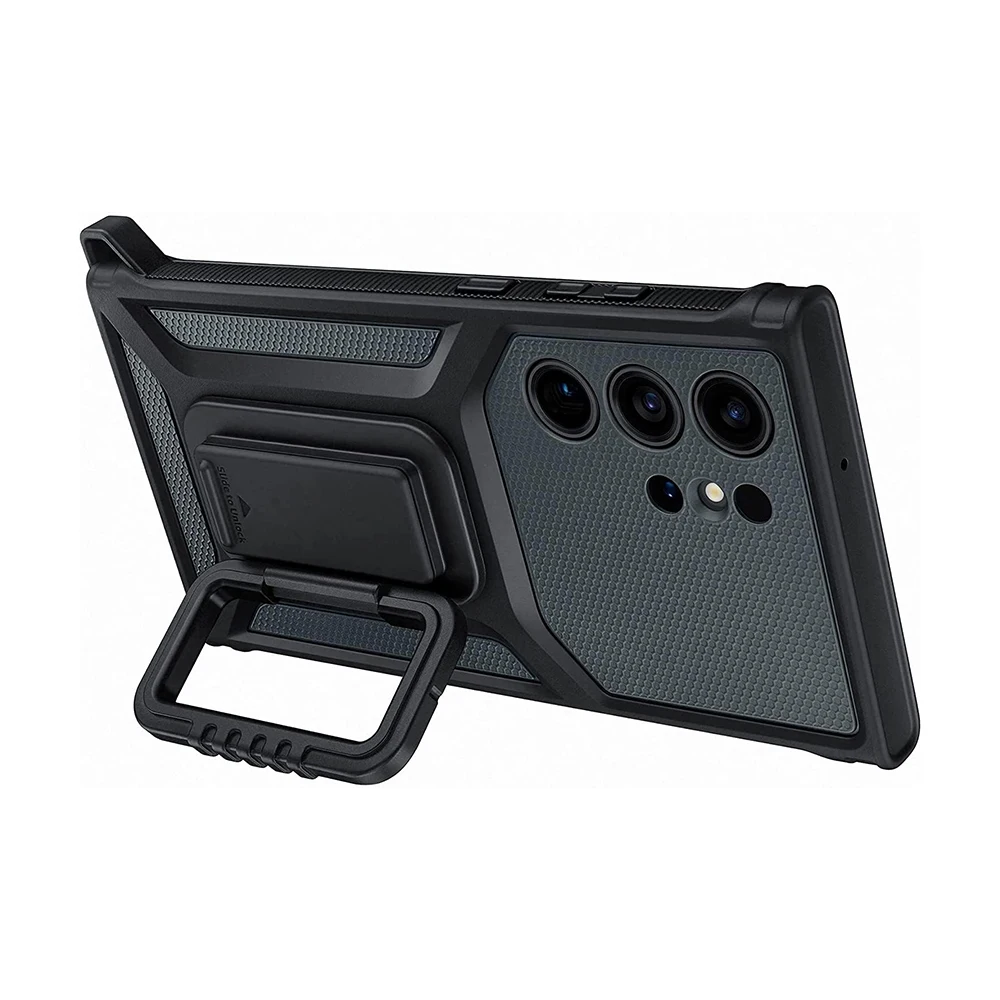 Original For Samsung Rugged Gadget Smartphone Case for Galaxy S23 Ultra S23Ultra With Card Slot Wrist Stand Detachable Cover