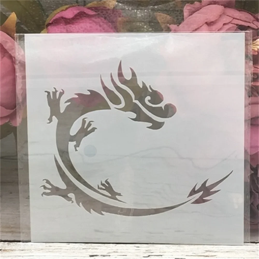 Owl Bird Dragon Octopus DIY Layering Stencil Template