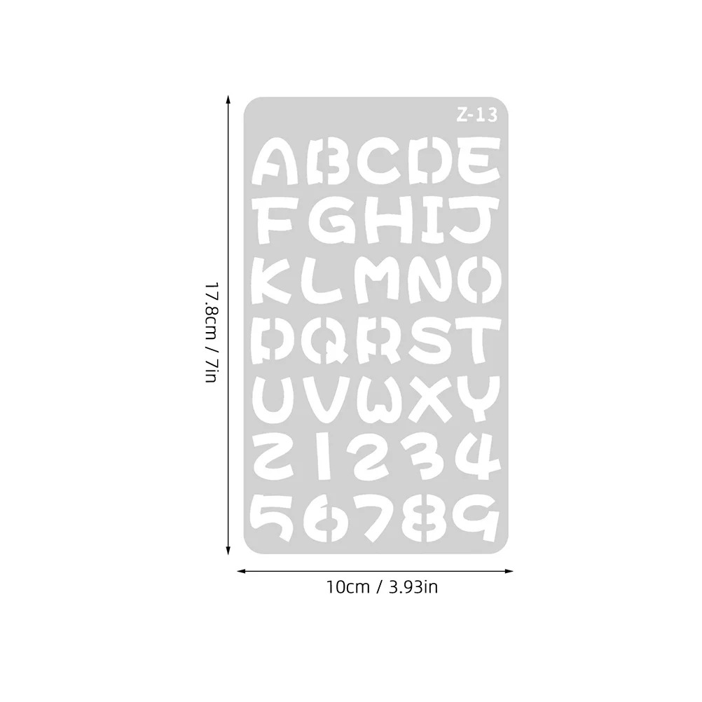 2세트 플라스틱 알파벳 글자 스텐실 재사용 가능한 템플릿 DIY 페인팅 스크랩북 저널 공예 창의적인 스크랩북킹