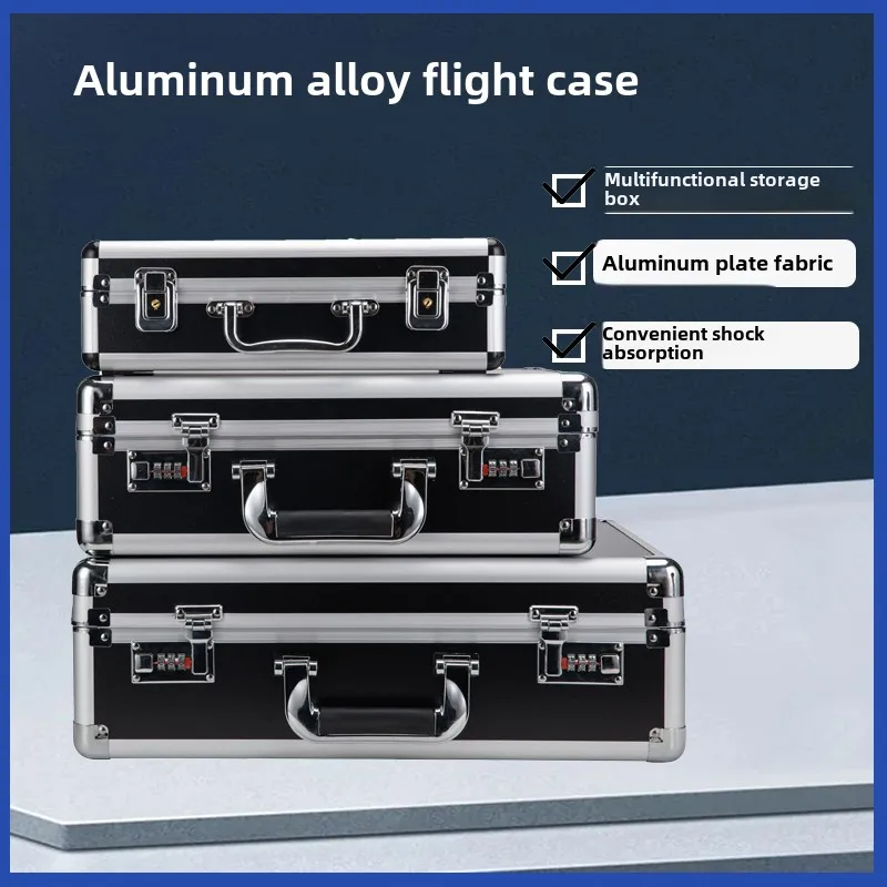 Aluminum alloy password safe Sub-file Hardware tools Instrument equipment box