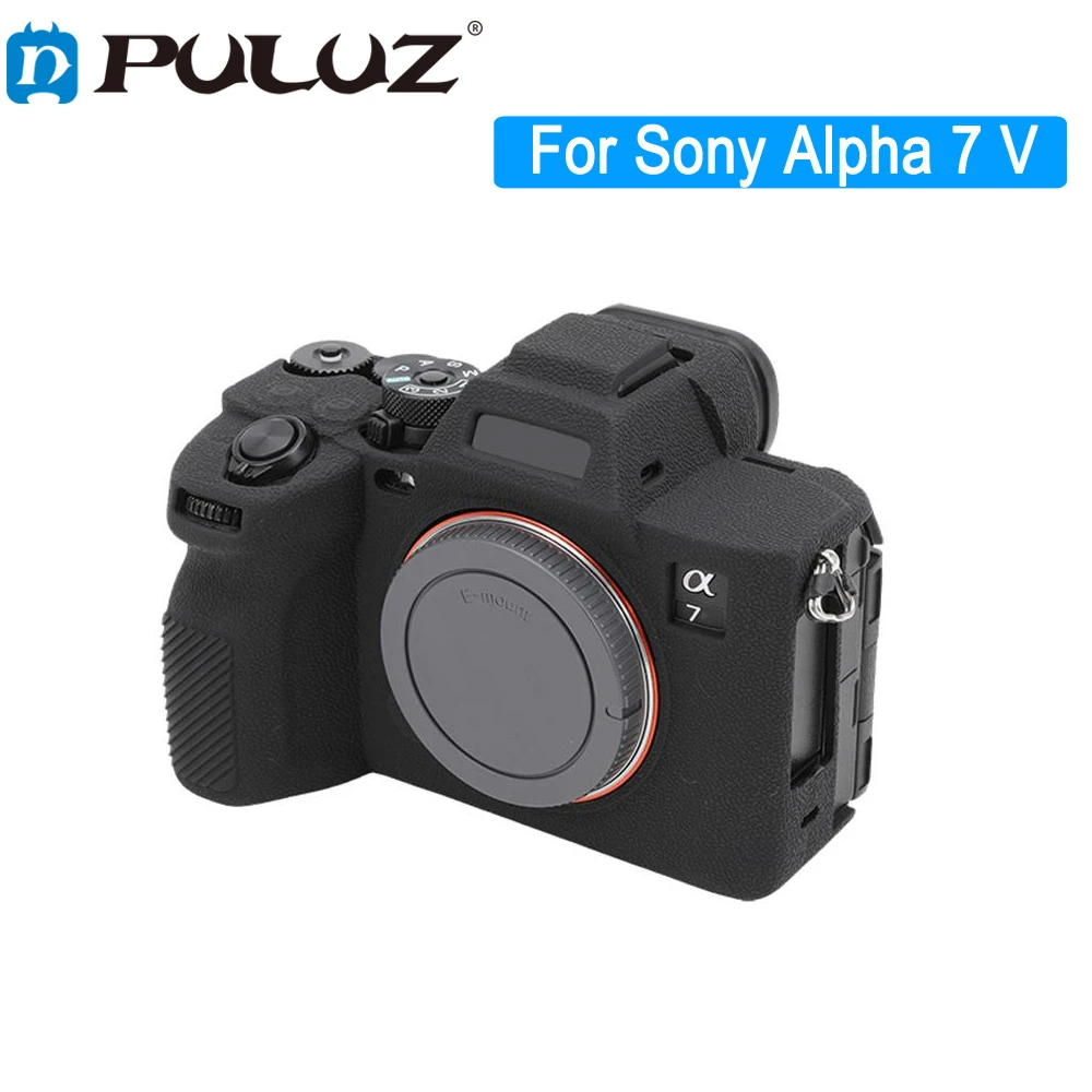 PULUZ A7V Litchi Texture Soft Silicone Case For Sony Alpha 7 V 2025 Camera Protective Cover ILCE-7M5 Camera Shell Cover     l