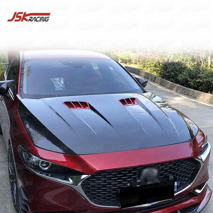 

JSK STYLE CARBON FIBER HOOD for 2020 MAZDA 3 AXELA
