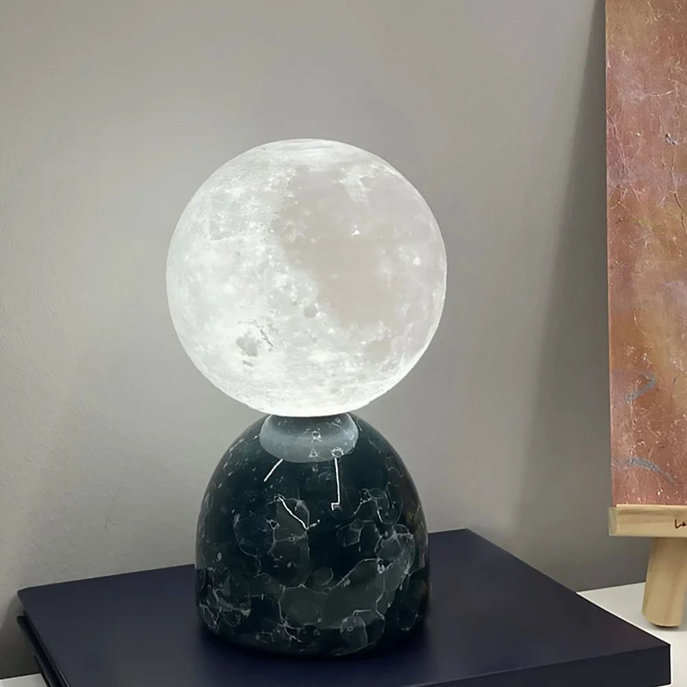 1 zestaw Lampka Księżycowa 3D Kreatywna Lampka Nocna do Sypialni Mała Lampka Księżycowa Dekoracyjny Prezent Urodzinowy Lampka Nocna na Stolik