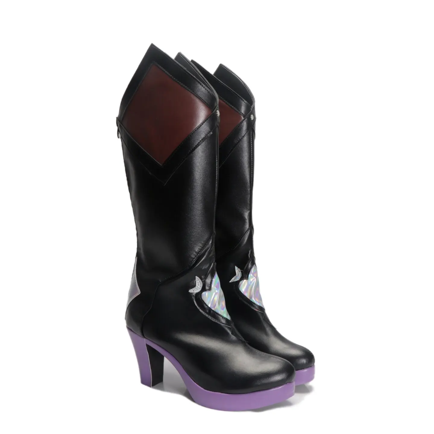 zapatos-de-cosplay-de-anime-honkai-star-rail-black-swan-botas-de-cuero-pu-de-longitud-media-en-color-negro-para-halloween-y-carnaval