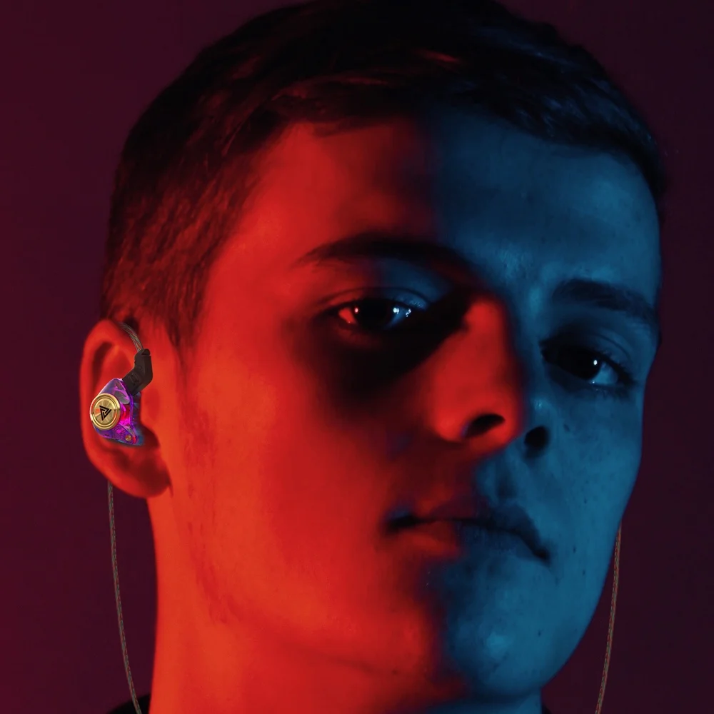 QKZ AK3 FiLe Wired Earphone with Microphone HiFi Music Bass Headphones Noise Cancelling Headset for Sport Gaming Earbuds