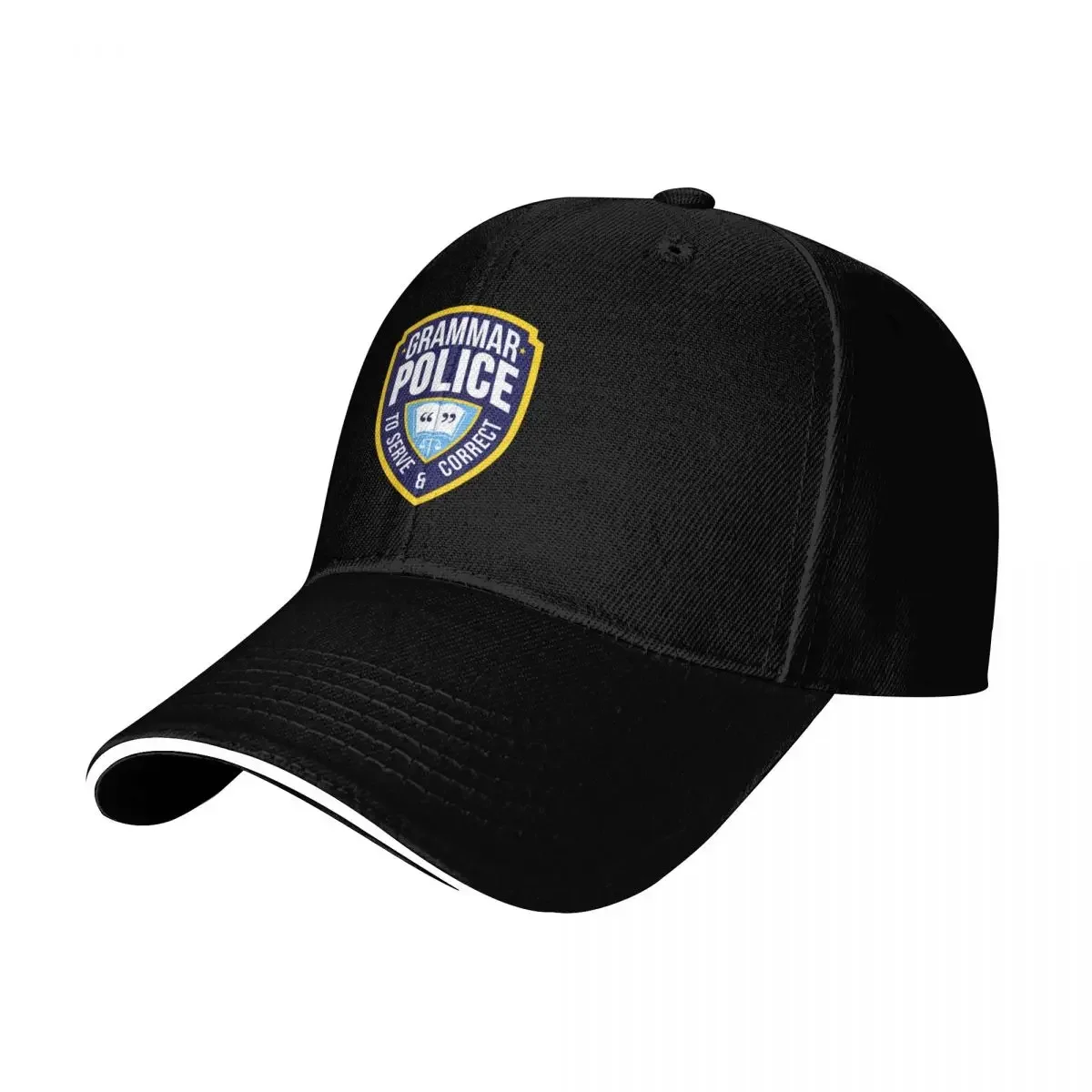 

Grammar Police Badge Baseball Cap summer hat Hat men Women's Beach Visor Men's