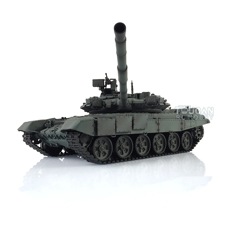 2.4Ghz Heng Long 1/16 RTR RC Tank 7.0 Plastic Ver Russia T90 3938 Model BB Gun IR Battle RC Model as Gift for Boys TH17842-SMT8