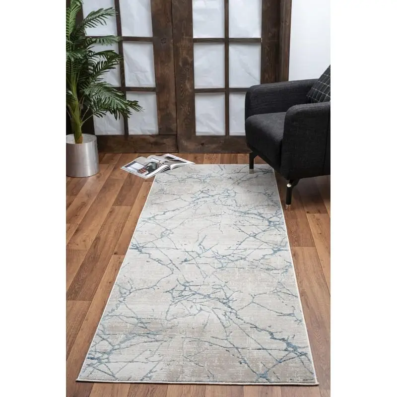 

GC CNC 6005 Blue Area Rug 2 ft 7 in x 7 ft 3 in - Stylish Carpet for Home Decor and Comfort