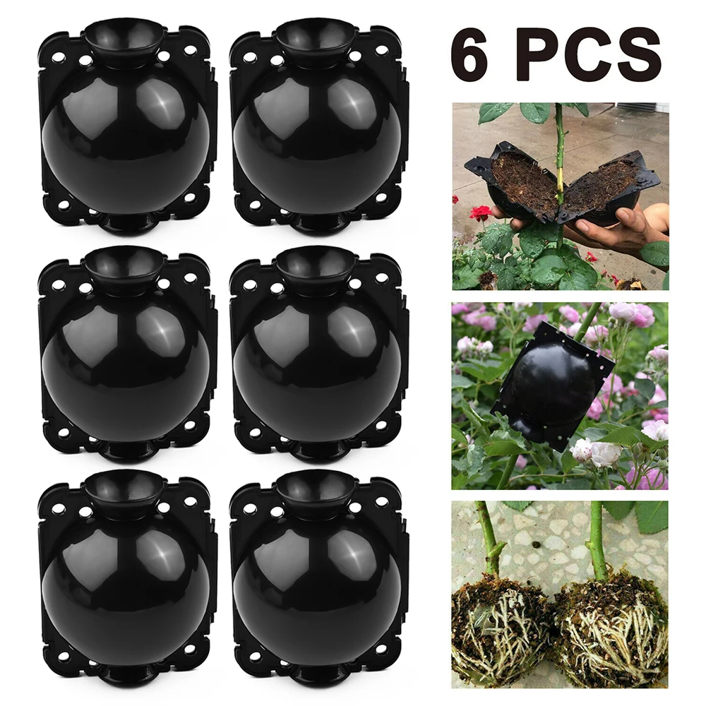 6PCS Botany Plant Rooting Root Device Pressure Propagation Ball Box Grafting Garden Planting Supplies Accessories