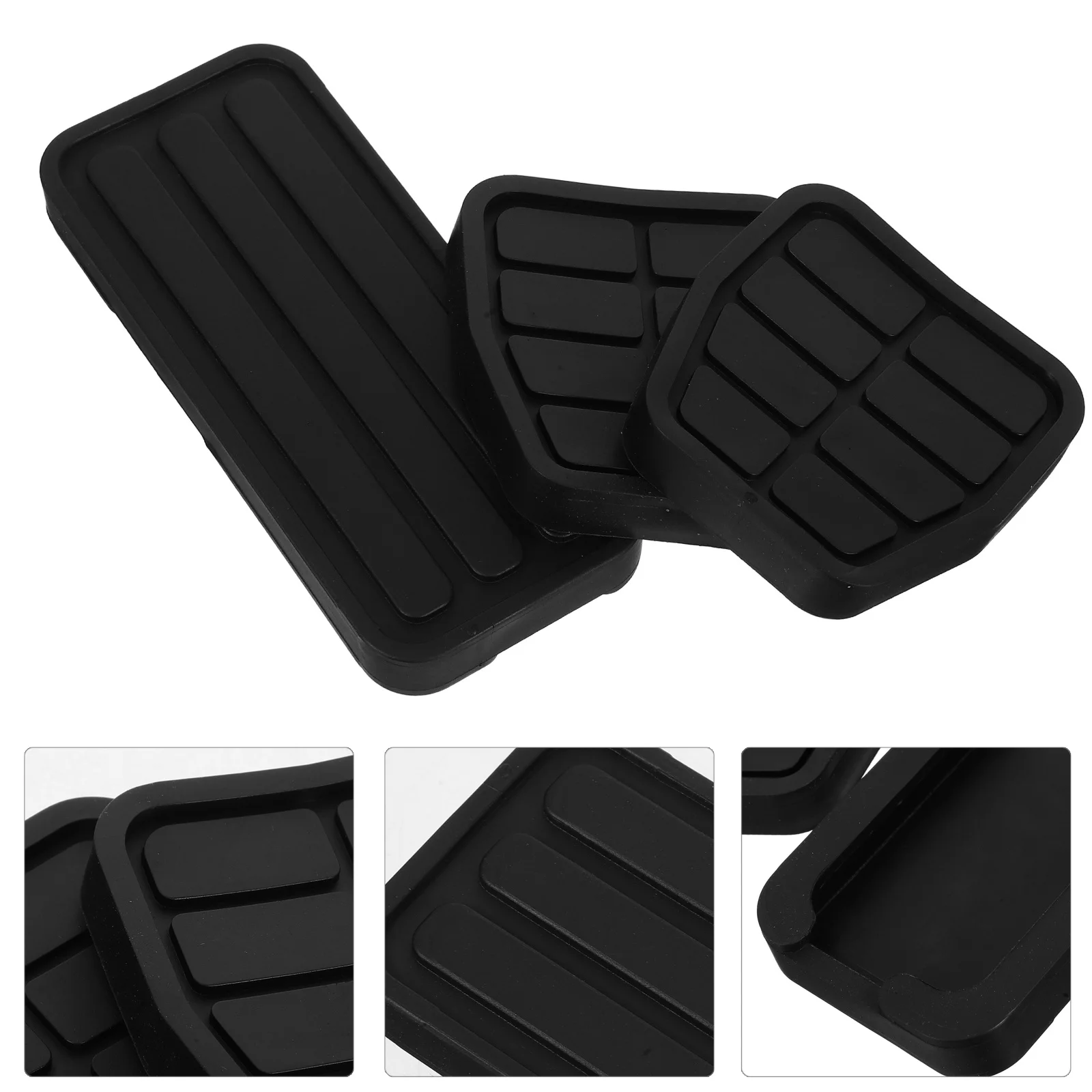 

3Pcs Car Pedal Covers Set Accelerator Brake Clutch Anti-Slip Pads Enhance Safety Durability Easy Maintenance Car Pedal Pad Cover