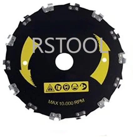 Chainsaw Tooth 9" Brush Blade 20 Teeth Garden Lawn Mower Brushcutter Blade 9 Inch Chain Saw Tooth Brush Cutter Trimmer Blade