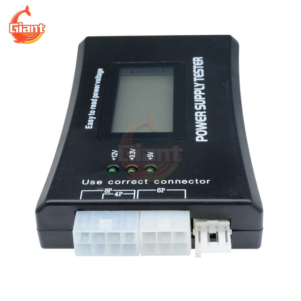 20/24 Pin PC Power Supply Tester Diagnostic Tools Quick Bank Supply Power Measuring Computer Power Measuring For ATX BTX ITX TFX