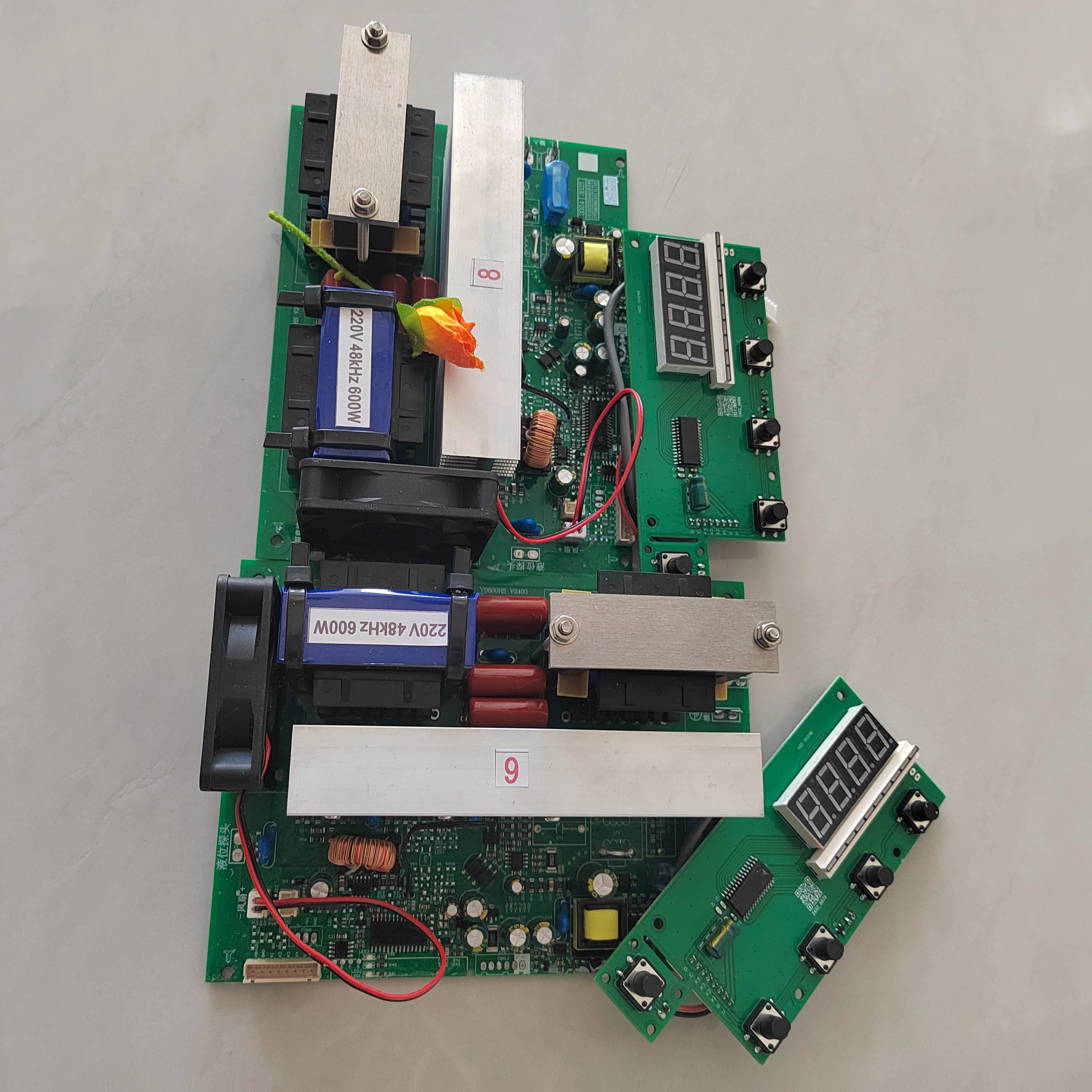 28 كيلو هرتز 800 واط بالموجات فوق الصوتية الأنظف PCB لوحة دوائر كهربائية مع عرض مجلس الموقت وضبط الطاقة