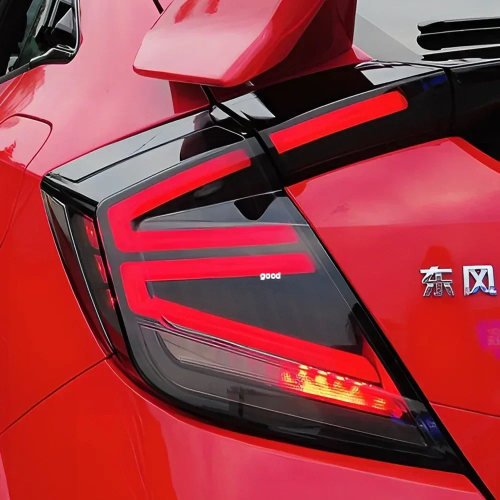 For Honda Civic X 10th FC FK7 FK8 2016-2021 Auto Rear Back Lamps Assembly Upgrade LED Dynamic Flicker Car Tail Light Accessories