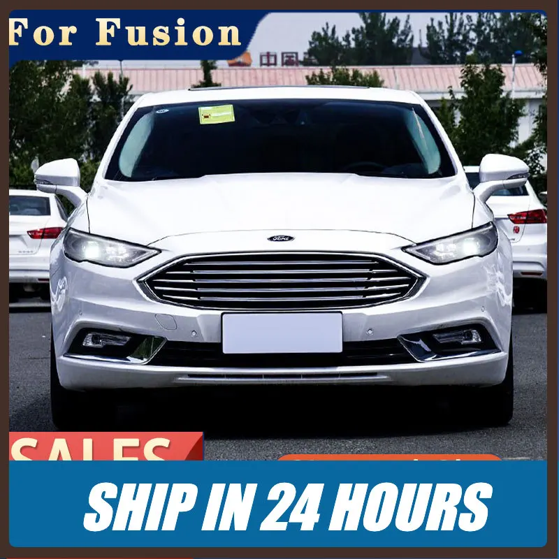 Новые светодиодные фары для Ford Fusion 2017-2020 Mondeo, фары с дневными ходовыми огнями, биксеноновыми линзами-проекторами и динамическими указателями поворота.