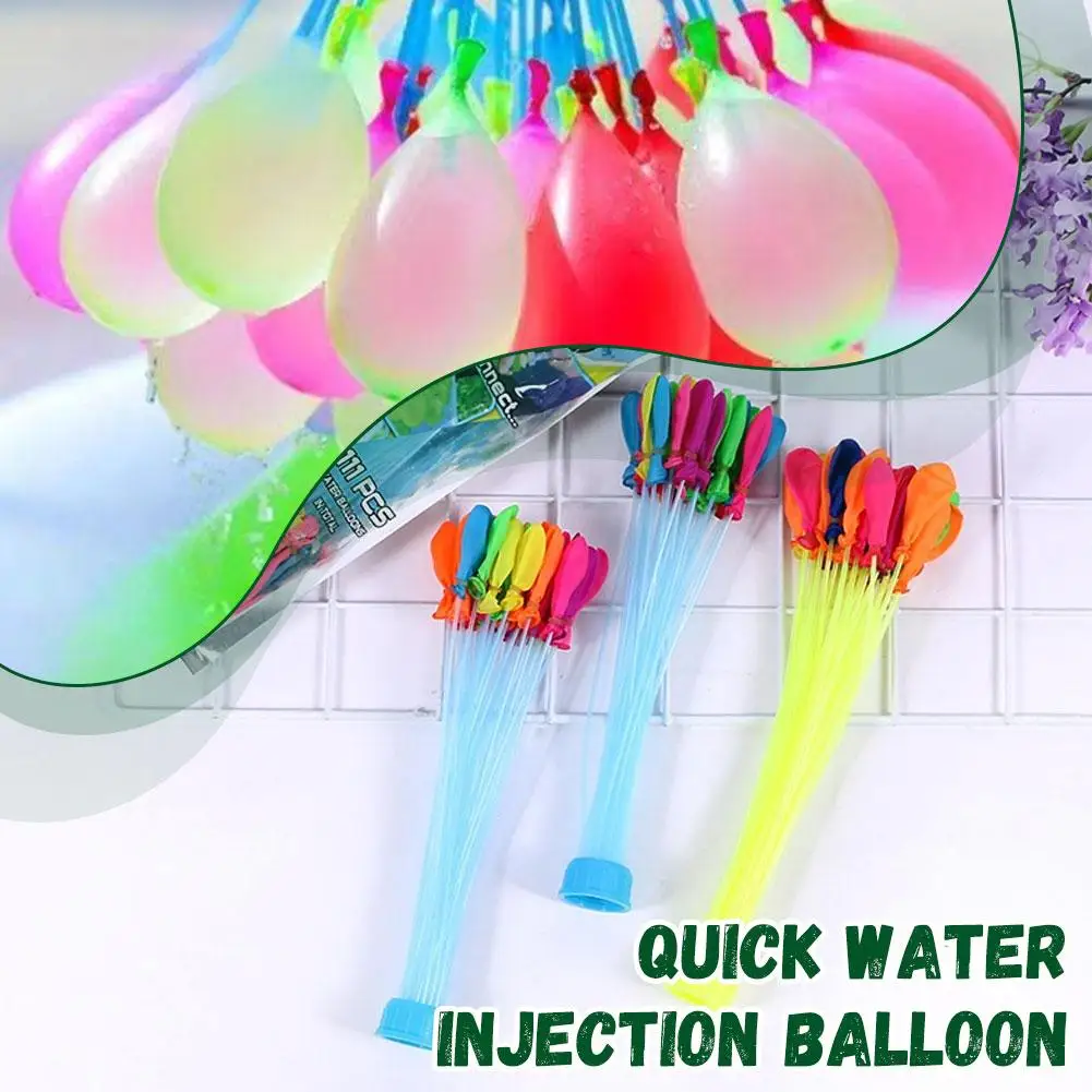 Plastic Waterballon Pomp Outdoor Speelgoed Ballonnen Automatische knopen Water Filler Kit Draagbare Outdoor Fun Zand Zwembad Waterspeelgoed