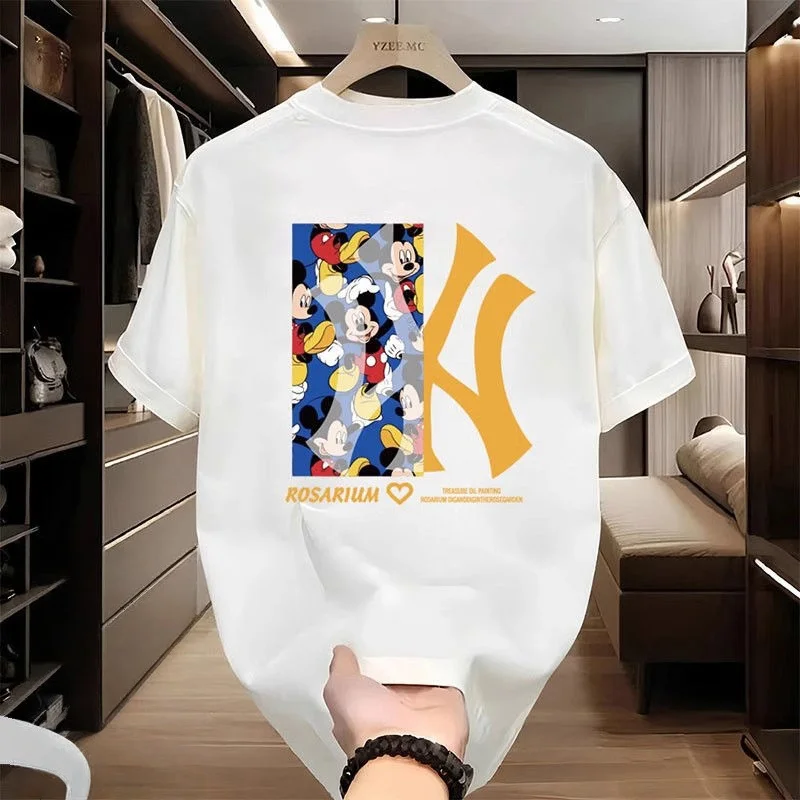 

Mickey Children's Collaboration Short-sleeved T-shirt 2025 Summer New Mickey Mouse Stylish Parent-Child Outfit