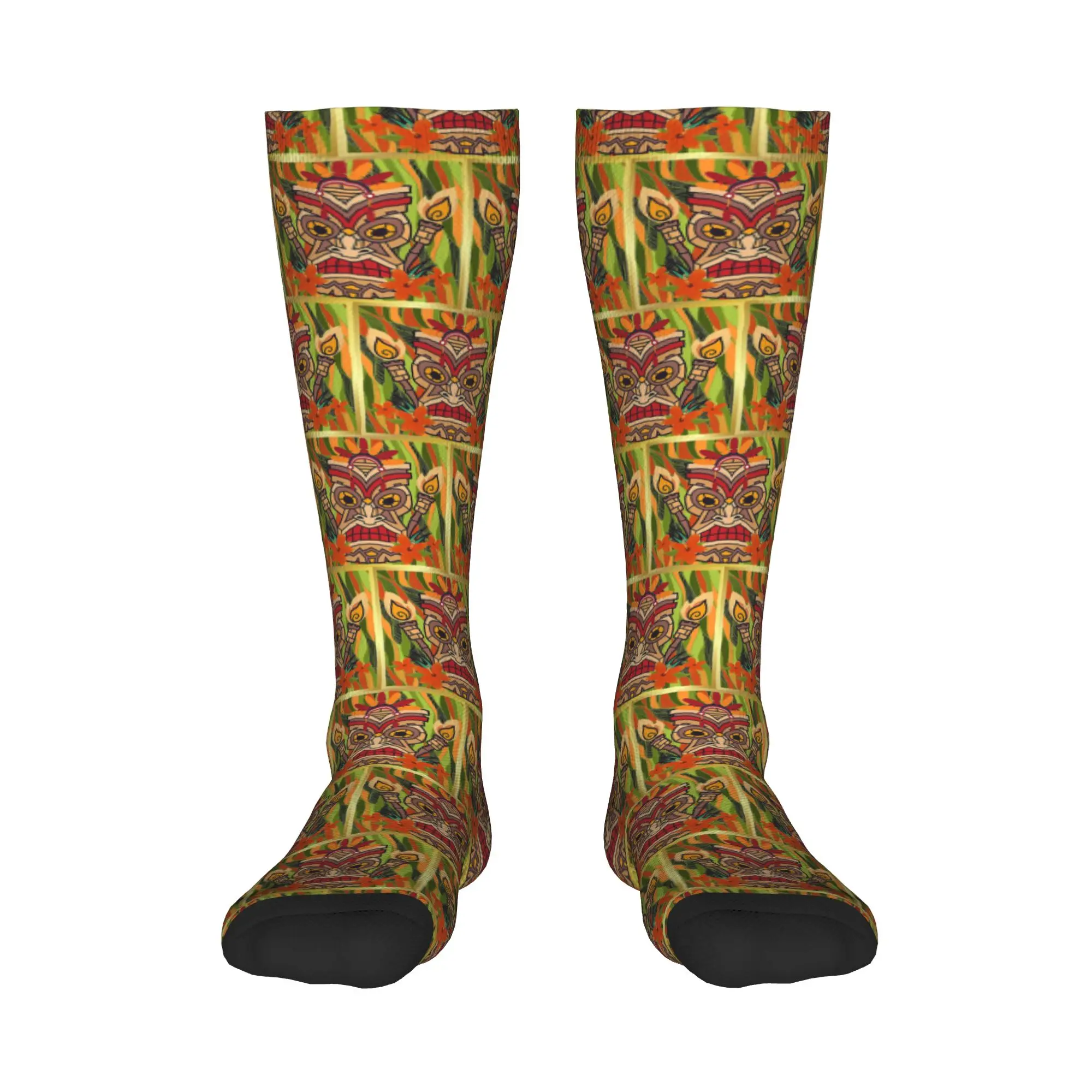 

All Seasons Crew Stockings Ethnic Totems Of Indians Tiki Socks Harajuku Casual Hip Hop Long Socks Accessories for Men Women