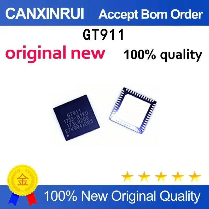 

(5-100 pieces)New GT911 GT811 GT9110 GT9147 GT915 Package QFN Touch Chip IC