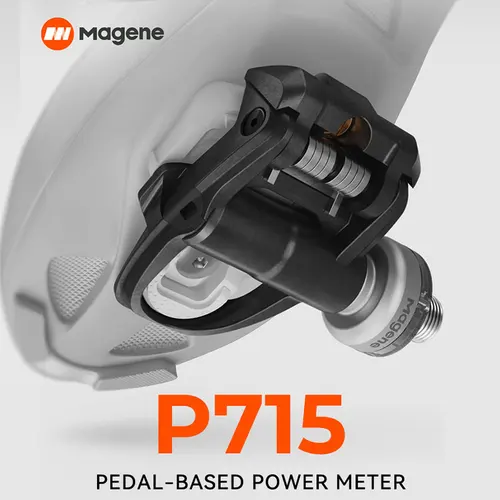 Medidor de potencia de ciclismo basado en pedales Magene P715 Pedales de bicicleta de doble cara ± 1% Precisión de potencia Bluetooth ANT+ optimizado para KEO y SPD-SL