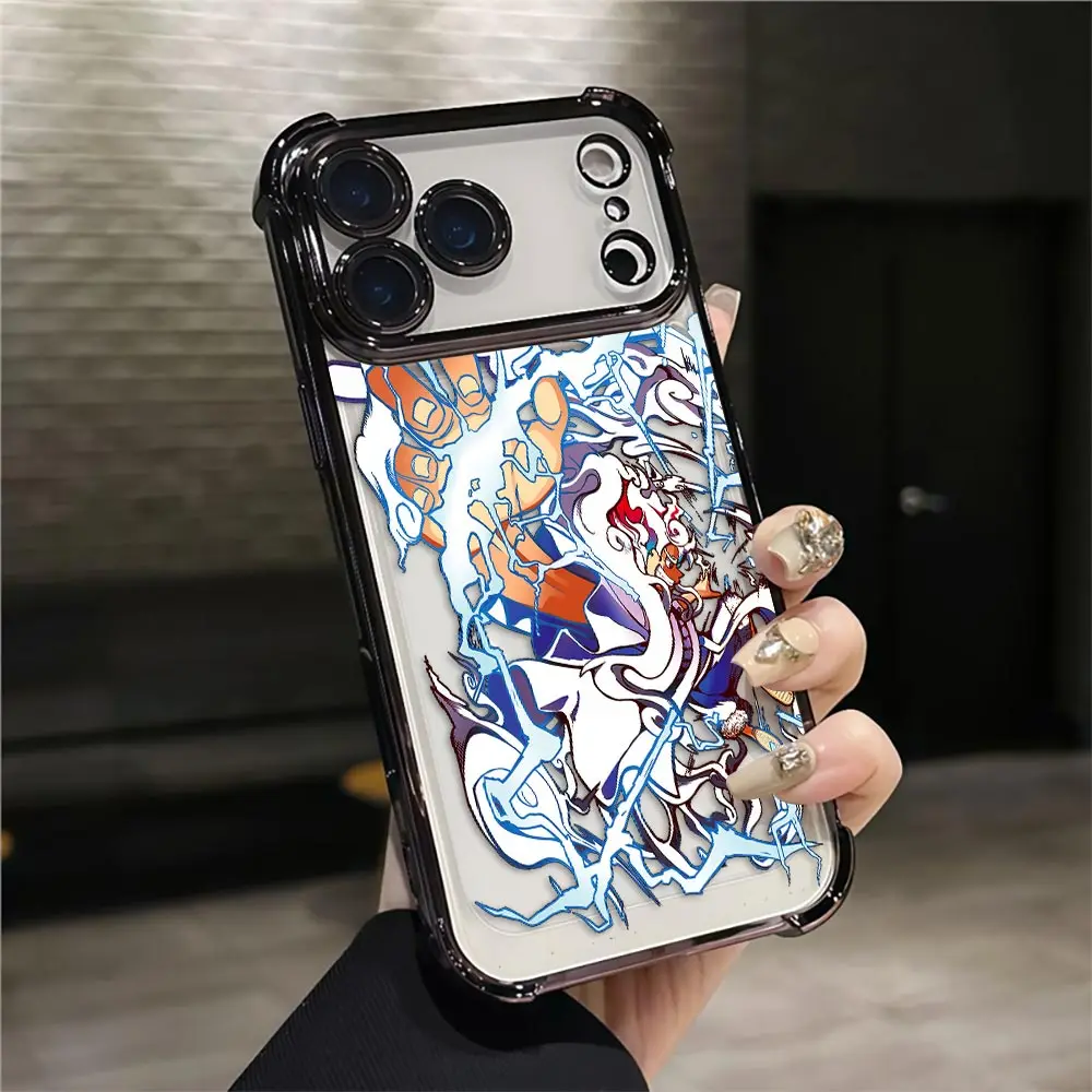 Gear 5 Luffy One P-Piece Cover Clear Plating Phone Case For iphone Apple 17 17E AIR 16E 16 15 14 13 12 11 Pro Plus XR Max Funda view 3