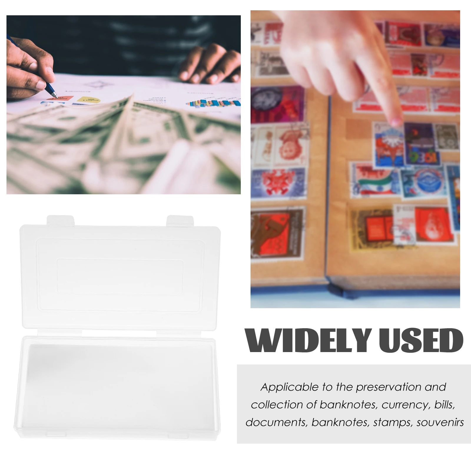 1 set Banknote Collection Bag Transparent Paper Money Holder Large Size Bill Sleeves Cash Coin Protective Pouch Storage