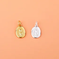 s925 Sterling silver Oval Rose Tag necklace Bracelet Pendant Handmade diy jewelry accessories