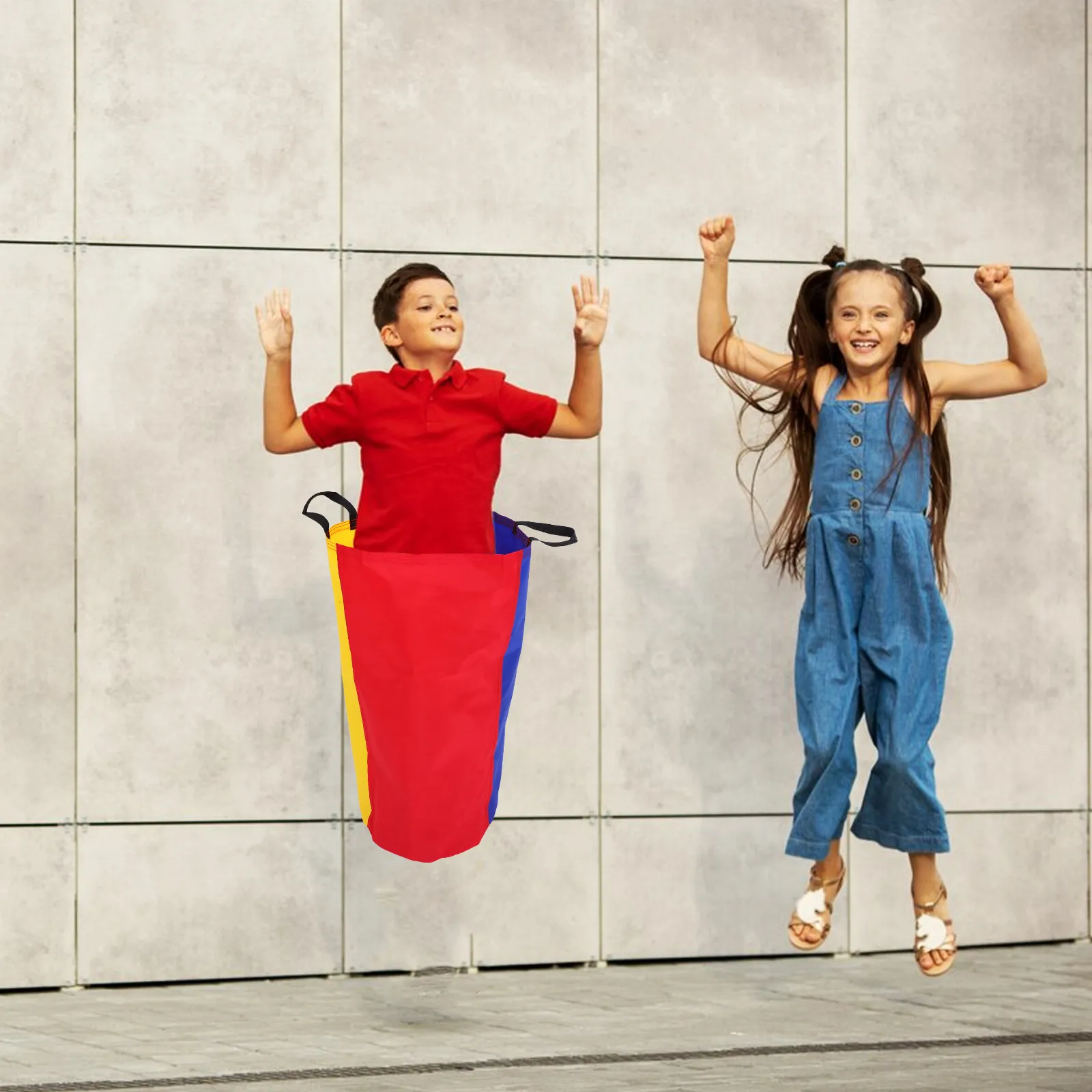 

Набор из 4 разноцветных мешков для прыжков из оксфордской ткани, легкий и портативный, для игр на открытом воздухе, для детей и взрослых, для семейного досуга