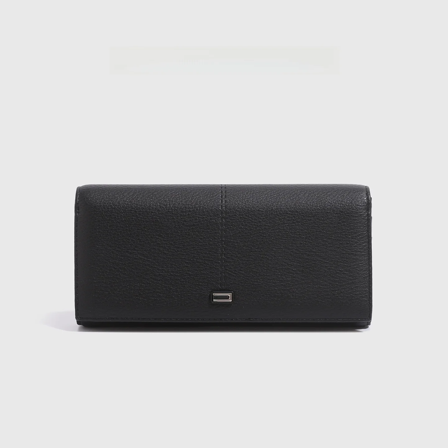 official-charlie-kelli-women's-business-wallet-long-size-integrated-card-holder-magnetic-buckle-closure-pure-color-pu-leather