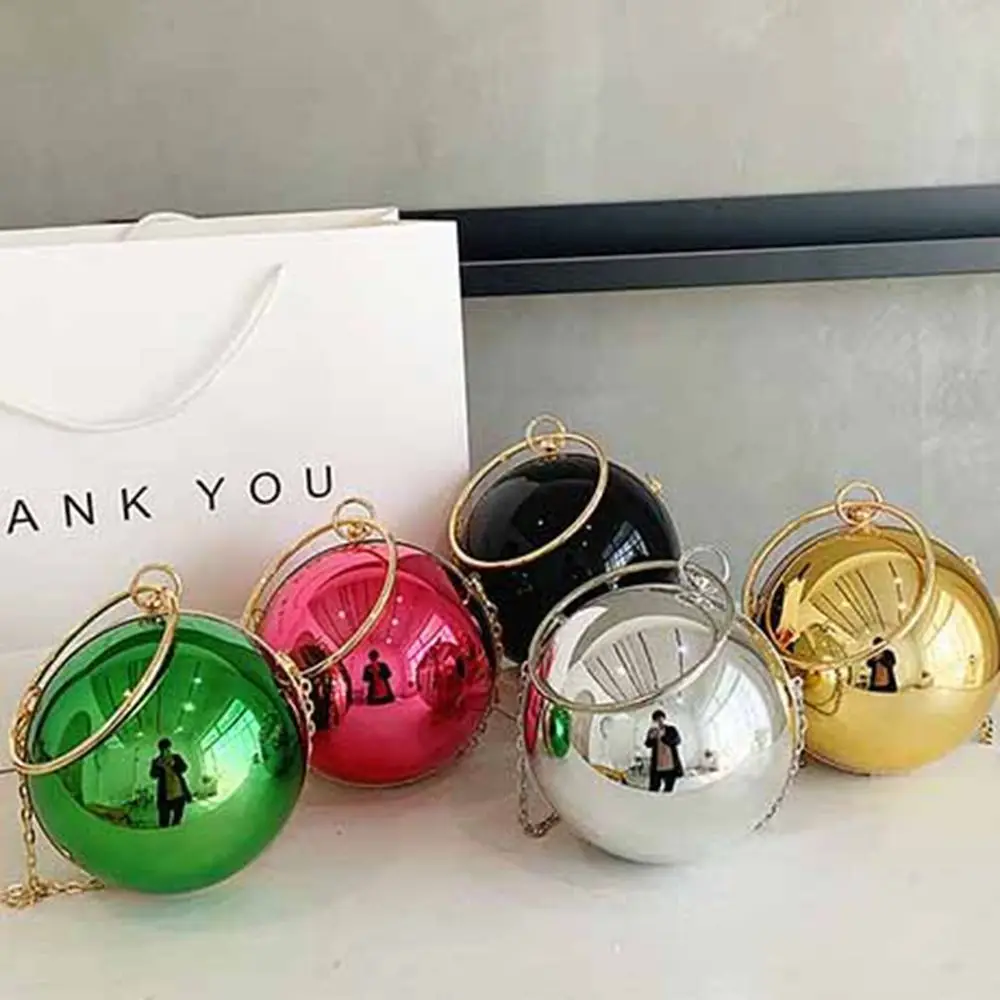 

French Acrylic Evening Banquet Bag Chain Large Capacity Ball Handbag Crossbody Bag Wrist Bag Ladies Clutch Bag Party