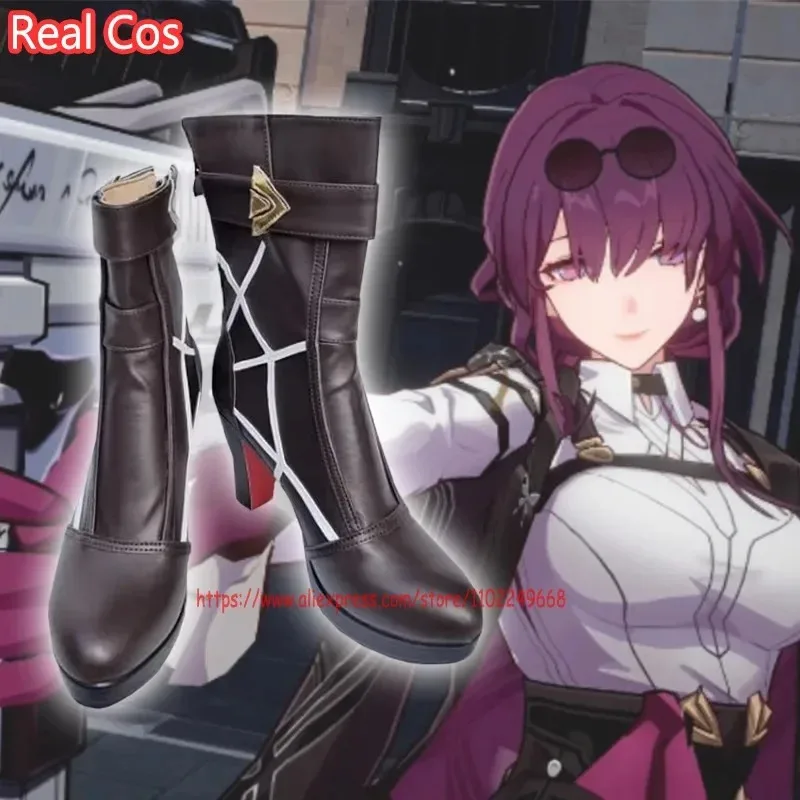 

Game Honkai: Star Rail Kafka Cosplay Shoes Boots Anime Characters With Shoes Cosplay Accessories Halloween Carnival Costumes