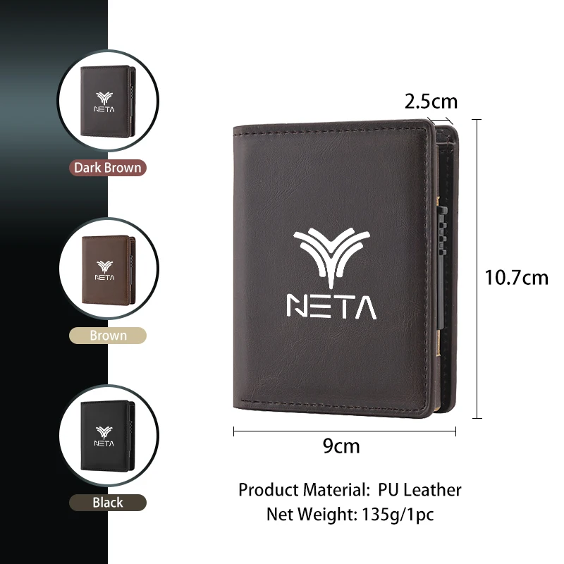 شعار السيارة حامل بطاقة الائتمان حافظة جلدية متعددة فتحة للبطاقات محفظة بطاقة الائتمان حافظة عملة المحفظة حامل ل NETA V Nezha U Nezha NO1