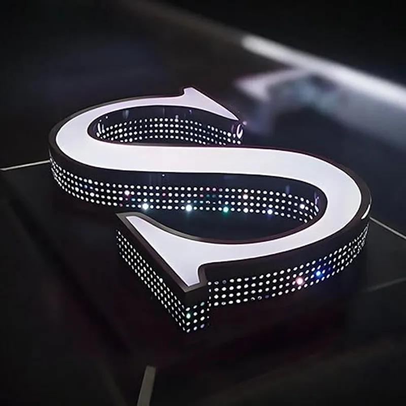 Outdoor Store Front Commercial Custom Led Illuminated Sign Display 3D Sign logo Board Led Letters Business Sign Board