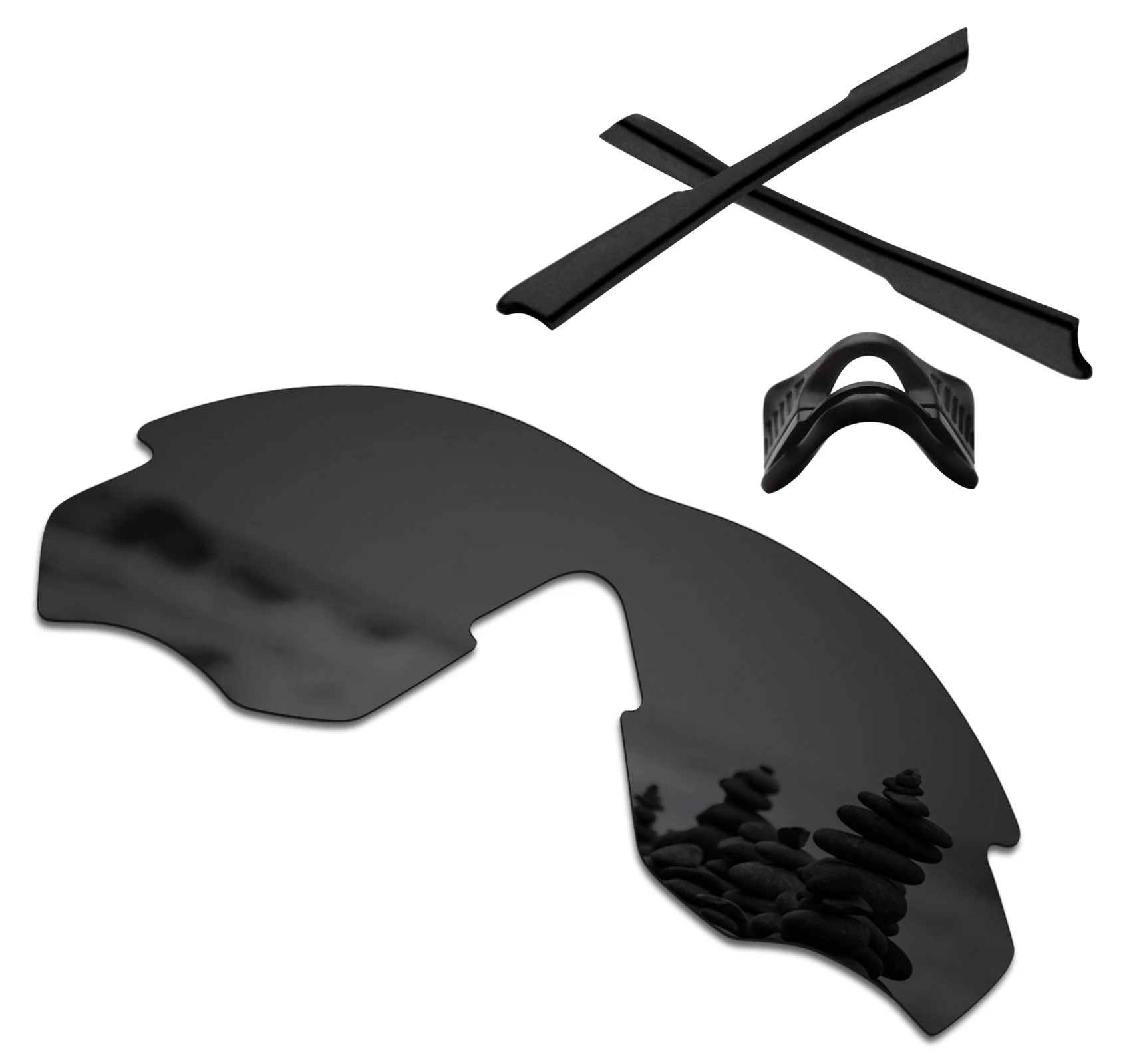 

SmartVLT Polarized Replacement Lenses and Black Rubber Kits for Oakley M2 Frame OO9212 / M2 Frame XL OO9343 Sunglasses