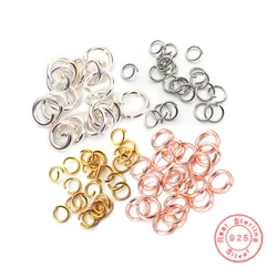 10-20pcs/lot S925 Sterling Silver Open Jump Rings 4mm-12mm Rings Connectors for DIY Jewelry Making Accessories Wholesale SQ1