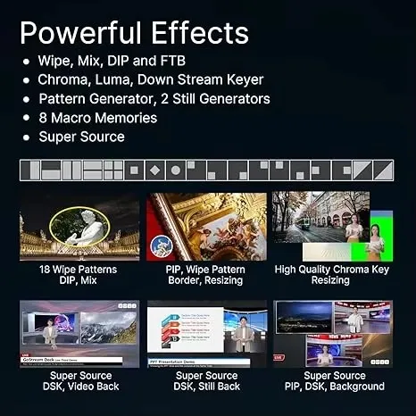 Osee GoStream Deck HDMI- USB2.0 Video Mixer Switcher Capture Card Box مع NDI محول الفيديو القابل للتحديث خلاط للبث المباشر