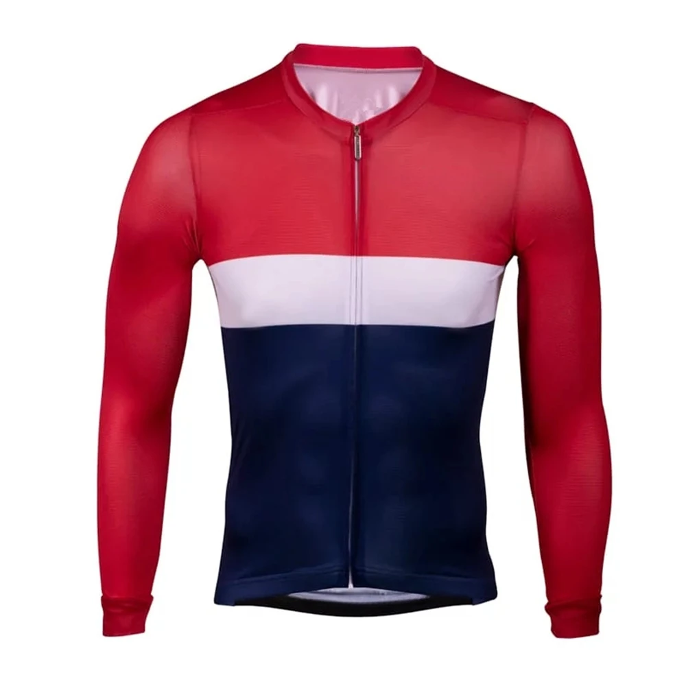 Men Cycling Long Sleeve Thin Breathable Sun Protection Jersey Maillot Ciclismo Hombre Mtb  Bike Top