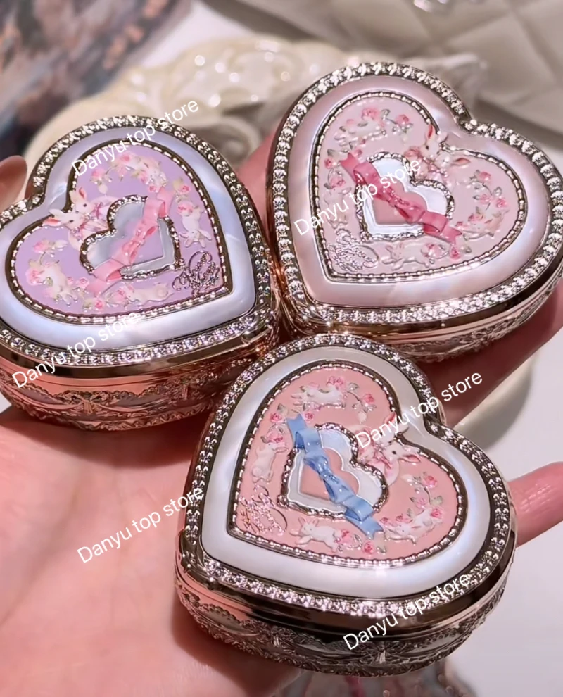 플라워 노우즈 버니 가든 프리즈드라이드 블러쉬 엠보싱 블러쉬 지속력 있는 매트 퍼핑 내추럴 브라이트닝 페이셜 코스메틱