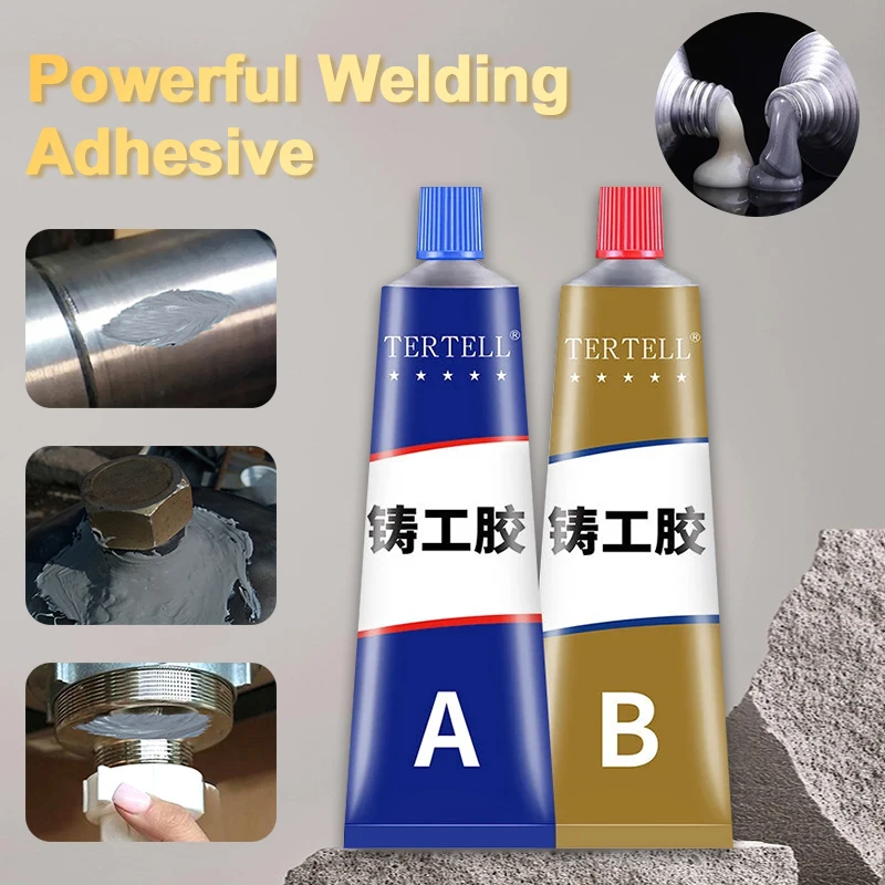 Imagem -03 - Industrial Magic Repair Glue ab Metal Repair Cold Welding Glue Alta Resistência Colding Solder Paste Flux para Solda Caster Glue