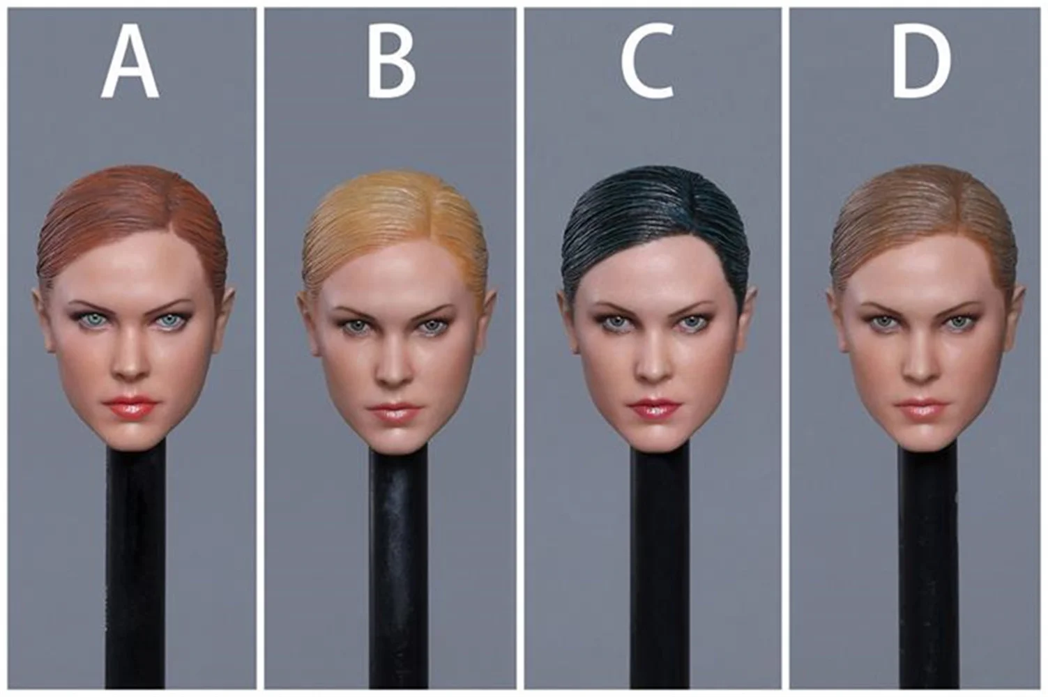 

GACTOYS GACTOYS GC022 1/6 Beauty Female Head Sculpt Female Killer Head Carving Fit 12'' Soldier Action Figure Body Model