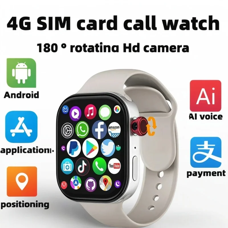 

Умные часы VP99 2025 с 180 ° Поворотная камера, 2,29-дюймовый экран, Bluetooth-вызовы, SIM-карта, отслеживание сердечного ритма