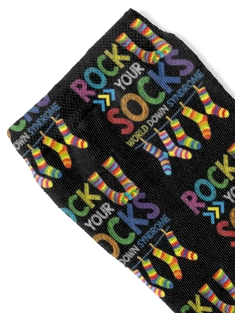 World Down Syndrome Day T Shirt Rock Your Socks custom New year's hip hop moving stockings Woman Socks Men's