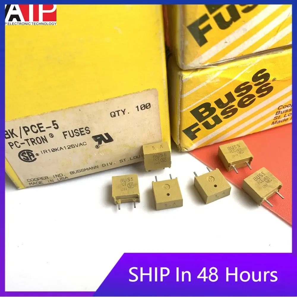 

2 шт. PCE-5 печатная плата с предохранителем 5А 125 В быстроплавкий BK/PCE-5 подлинный оригинальный инвентарь на складе