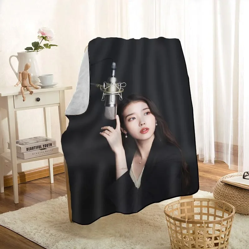 Modern IU Hotel Del Luna Blanket On For The Sofa/Bed/Car Portable 3D Blanket For Kid Home Textile Fabric 1125