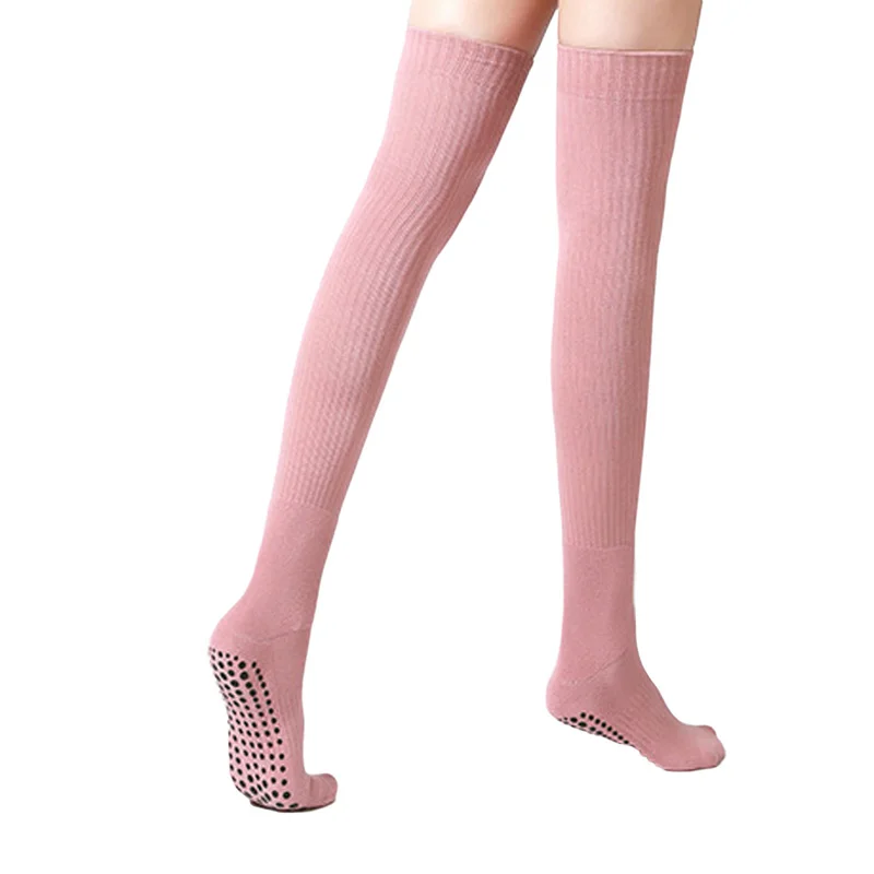 Calcetines de Yoga de punto por encima de la rodilla para mujer, medias largas gruesas cálidas, cubierta de pierna, regalo de primavera y otoño, gran oferta, nuevo