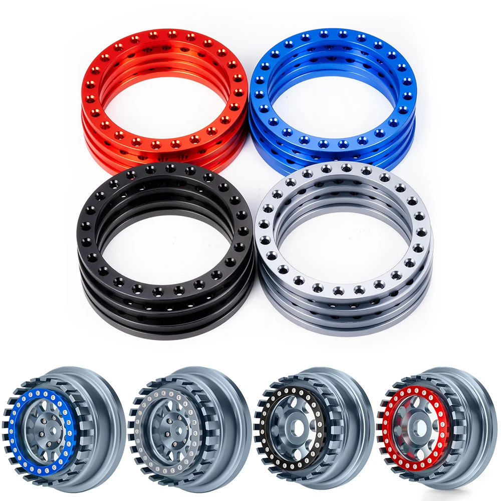 TRINOOD Metal Wheel Hub 17mm Hex Beadlock Wheels Rims for 1/7 UDR Desert Short Course Truck Off-road Buggy Upgrade Parts