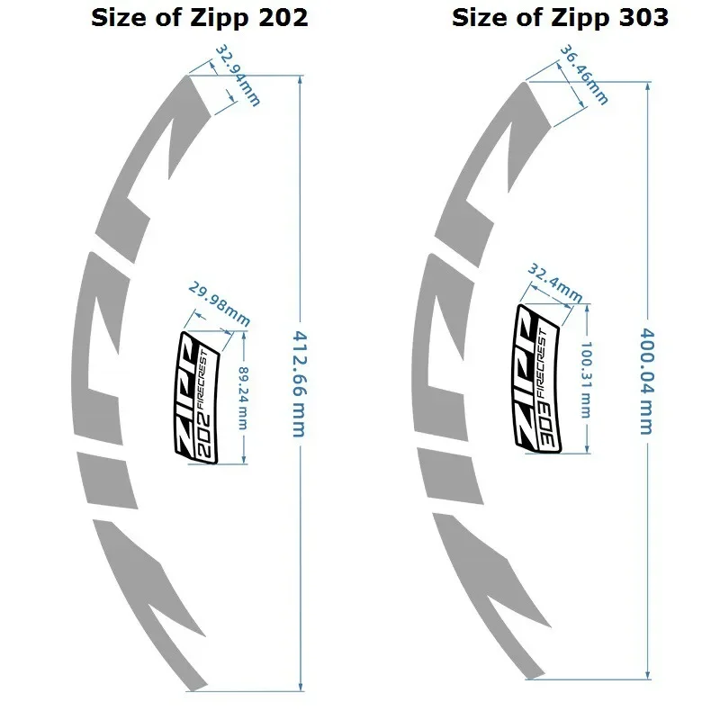 Wheels Stickers for 2021 of 202 303 404 808 Vinyl Antifade Road Bike Bicycle Accessories Rims Protective Decals