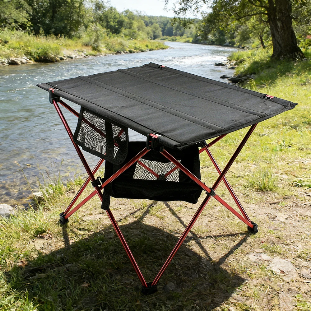 

Портативный складной стол для кемпинга на открытом воздухе, ультралегкий алюминиевый стол для походов, альпинизма, рыбалки, пикника